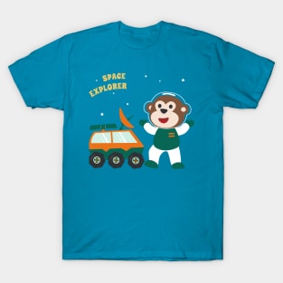 Cute monkey astronaut T-Shirt